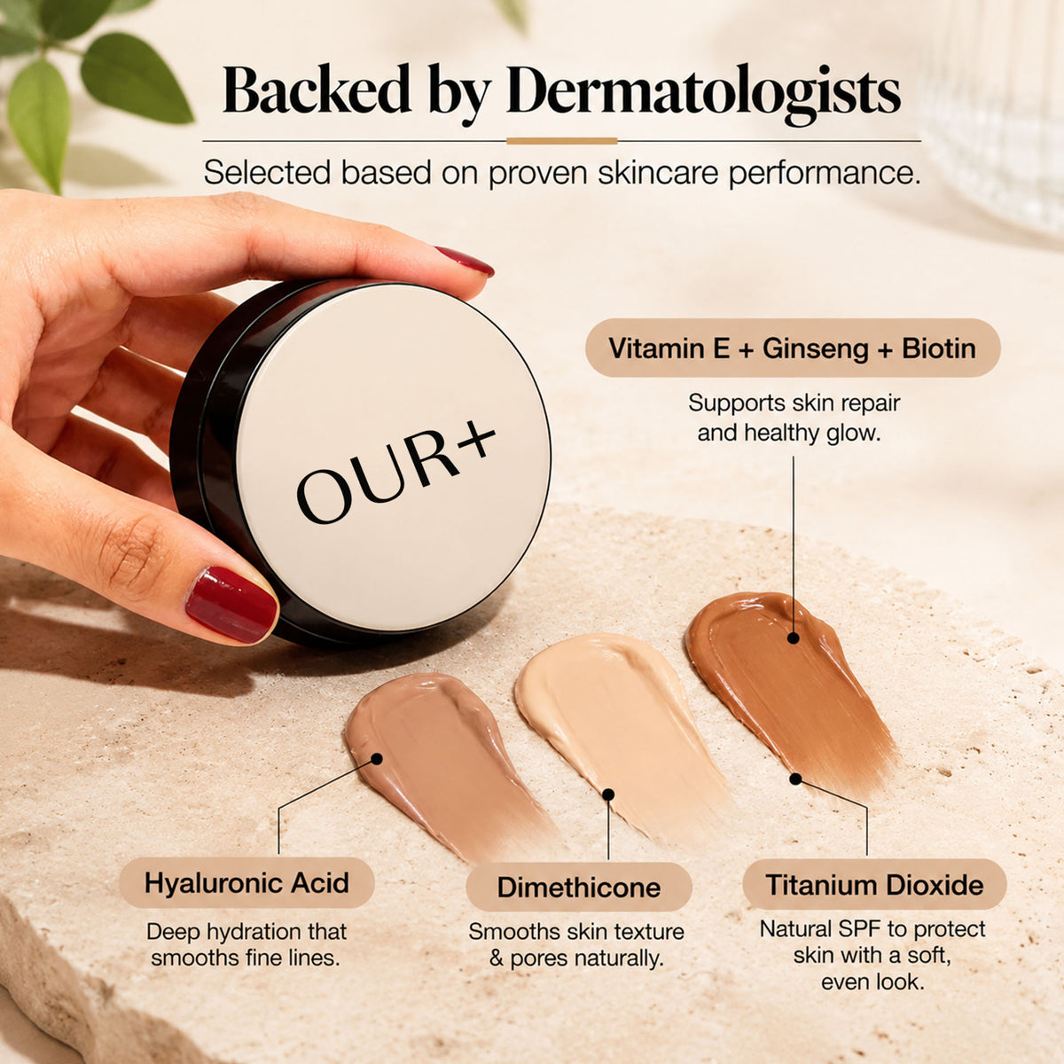 OUR+ Glow Foundation Cushion