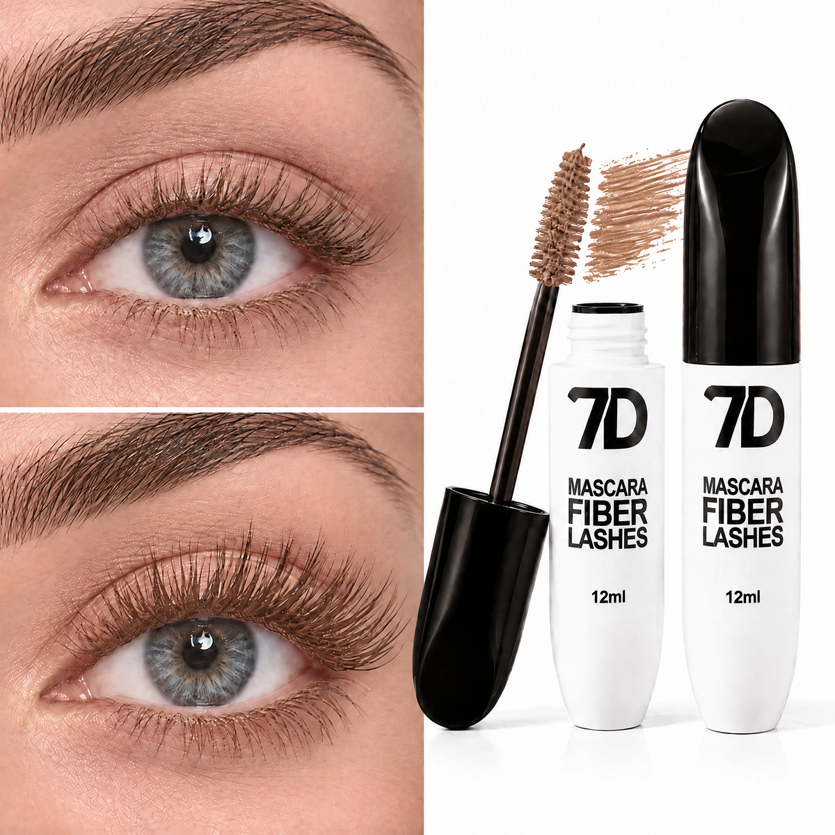 7D Silk Fiber Black Lengthening Mascara - Adult Beauty Makeup✨